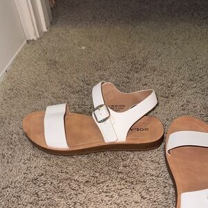 Soda Women's White Sandals